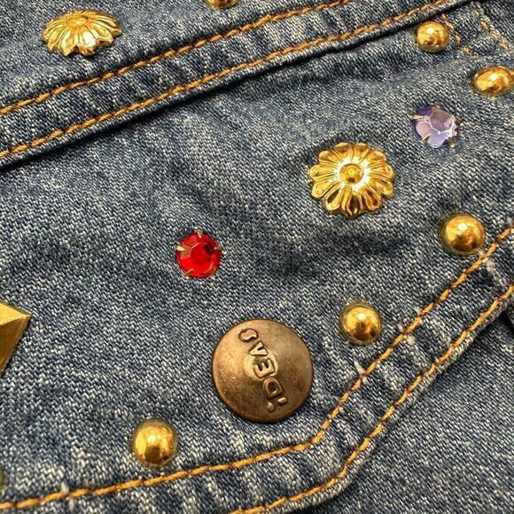 Vintage 1980’s Rhinestone and Stud Denim Jacket - Picture 5 of 7